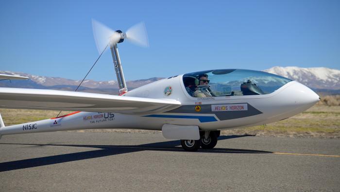 Helios Horizon's electric-powered Pipistrel Taurus aircraft