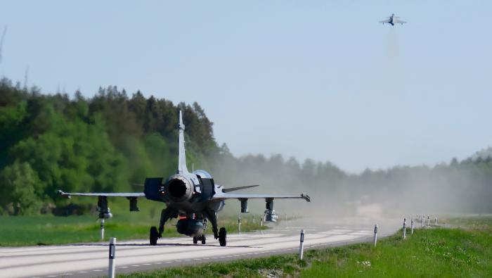 Swedish fighter jet