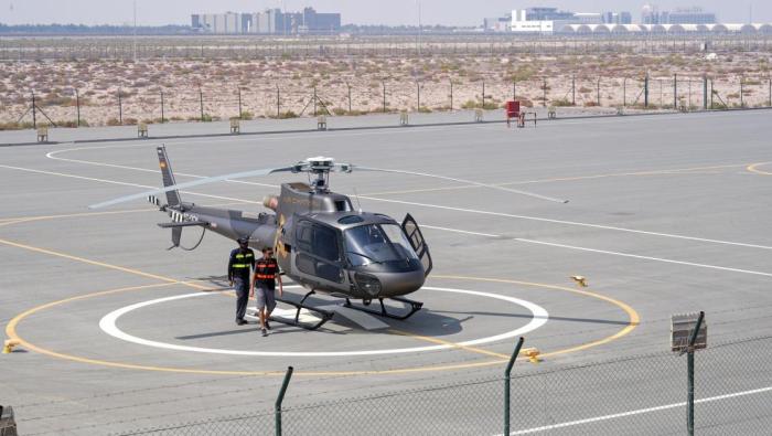 Air Chateau's Heliport at Dubai World Central Al Maktoum International Airport.