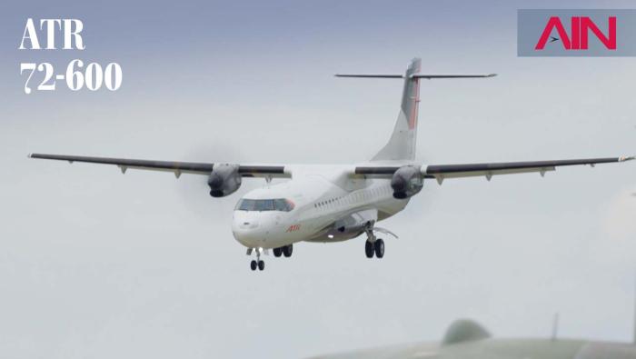 ATR 72-600 landing