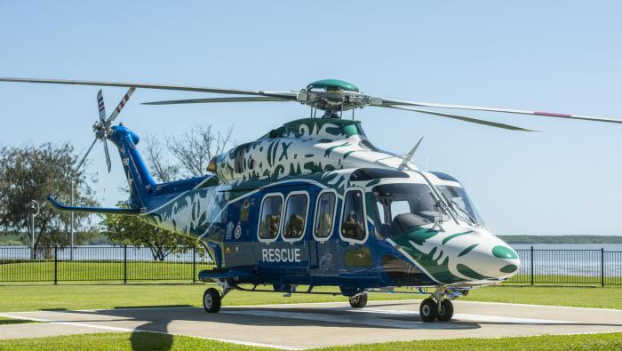 Babcock EMS Leonardo AW139 helicopter