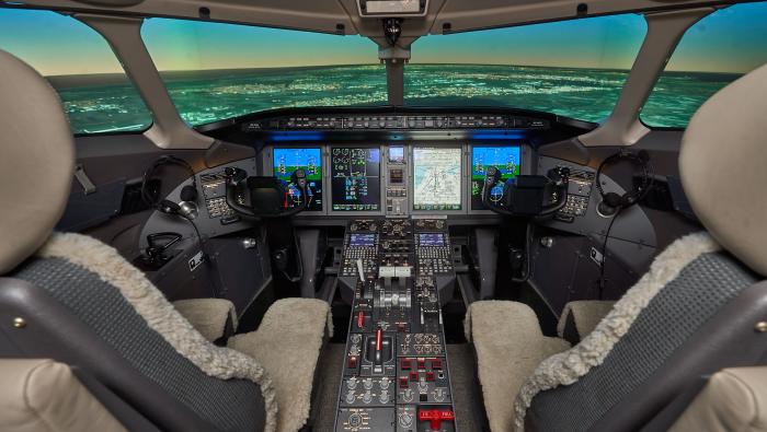 Bombardier Challenger 350 Level D full flight simulator