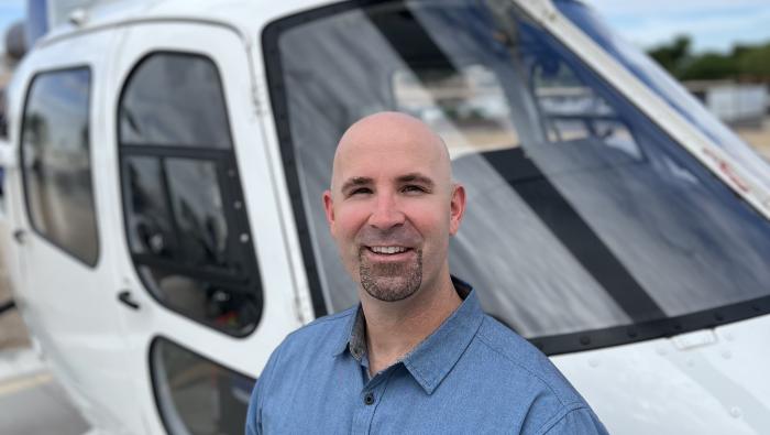 Devon Lyons, head of Aerocor's new helicopter sales division