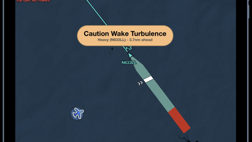 ForeFlight wake turbulence alerts