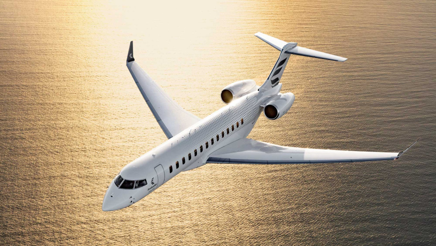 Bombardier Global 7500 with new livery