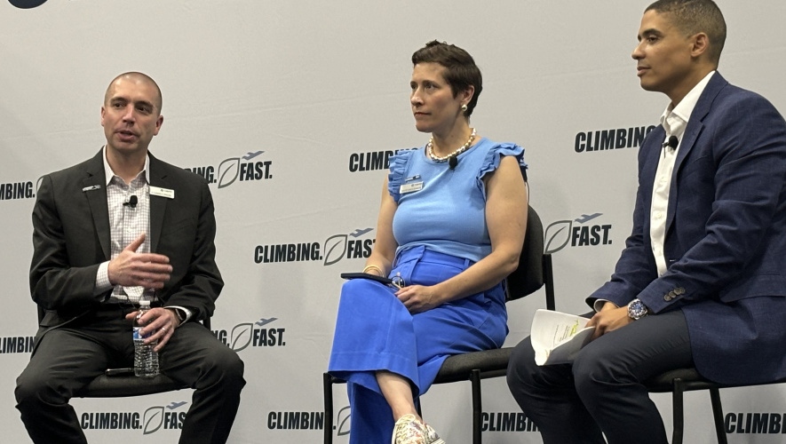 Benjamin Schwalen, NBAA general counsel and corporate secretary; Kristi Greco Johnson, NBAA senior v-p of government affairs; and David Shannon, partner with Lewis Brisbois