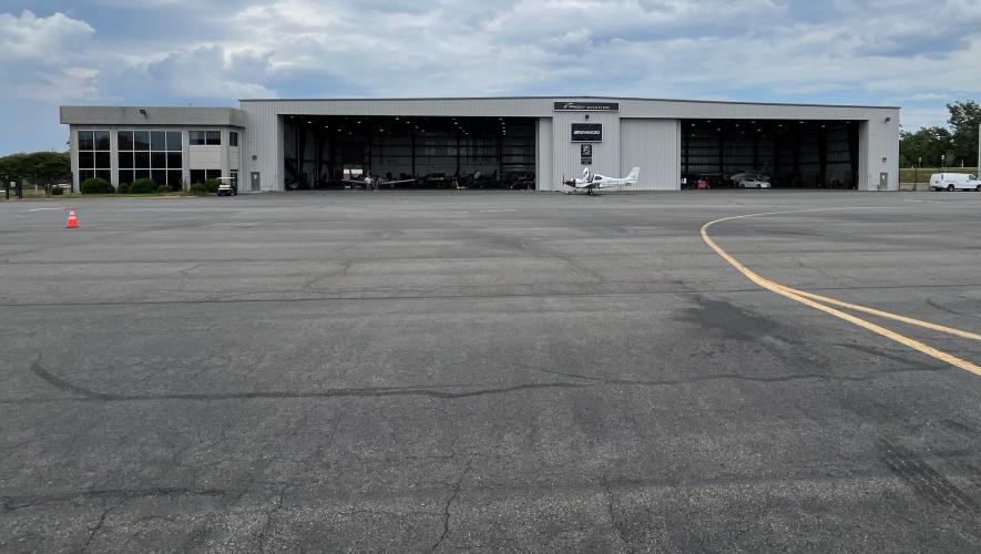 The former ProJet Aviation FBO at Virginia's Leesburg Executive Airport