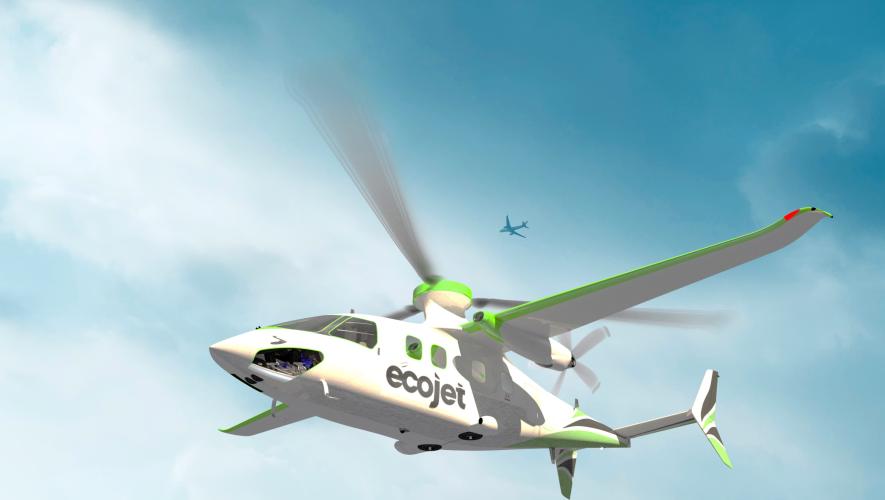 Arc Aerosystems Linx P9 hybrid-electric compound helicopter could be operated by EcoJet