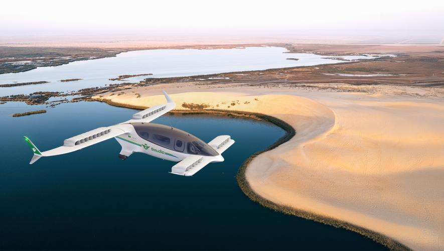Saudia's Lilium Jet eVTOL aircraft