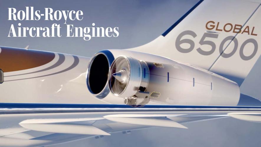 Engine on Bombardier Global 6500