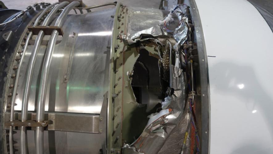 NTSB report Rolls-Royce Tay engine damage from spinner separation