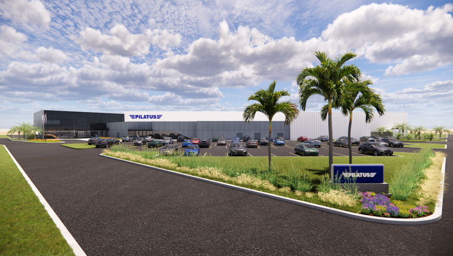 Future Pilatus sales and service center at Sarasota Bradenton International Airport (Photo: Pilatus Aircraft, Ltd.)