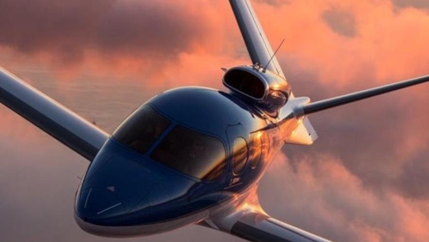 Cirrus Vision Jet at sunset (Photo: Jackson Jet Center)