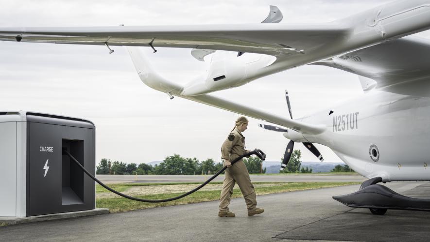 Beta Technologies charging station for electric aircraft