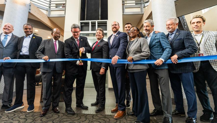 Beta Technologies held a ribbon-cutting ceremony for its new charging station at the Million Air FBO at Tallahassee International Airport in Florida on Sept. 18, 2024.