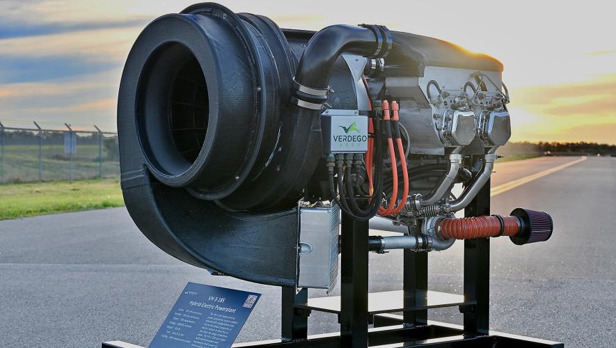 VerdeGo Aero's VH-3 hybrid-electric powerplant