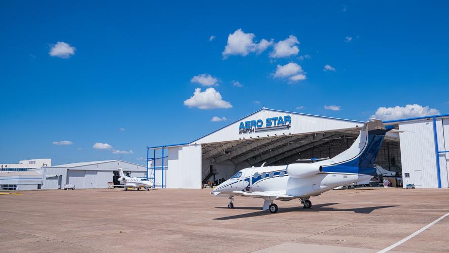 Aero Star Aviation's hangar at Dallas Love Field