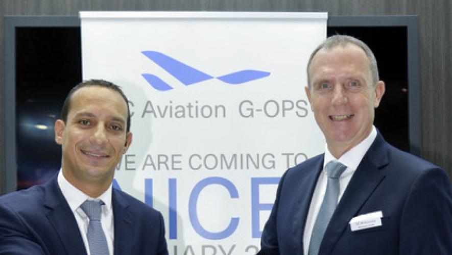 Karim Berrandou, CEO of G-OPS and Michael Kuhn, CEO of DC Aviation