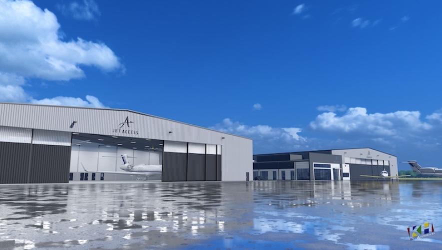 Rendering of Jet Access' new Dallas facility