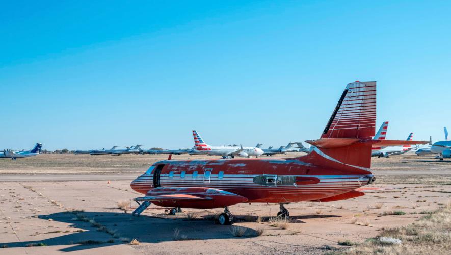 A Lockheed JetStar once owned by Elvis Presley