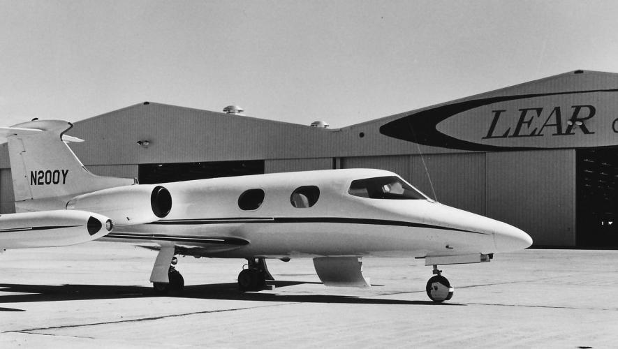 Lear 23-003 in Wichita at its delivery in October 13, 1964.