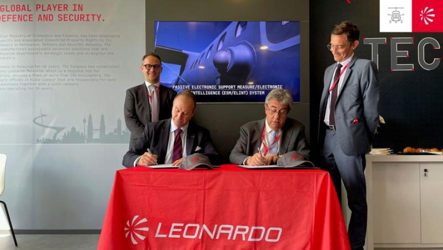 Heli SGI signs agreement with Leonardo distributor Helitech Asia.