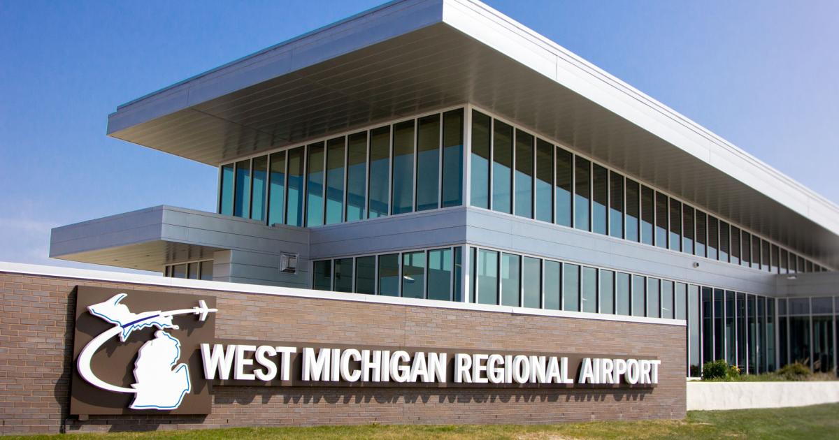 passenger terminal at West Michigan Regional Airport