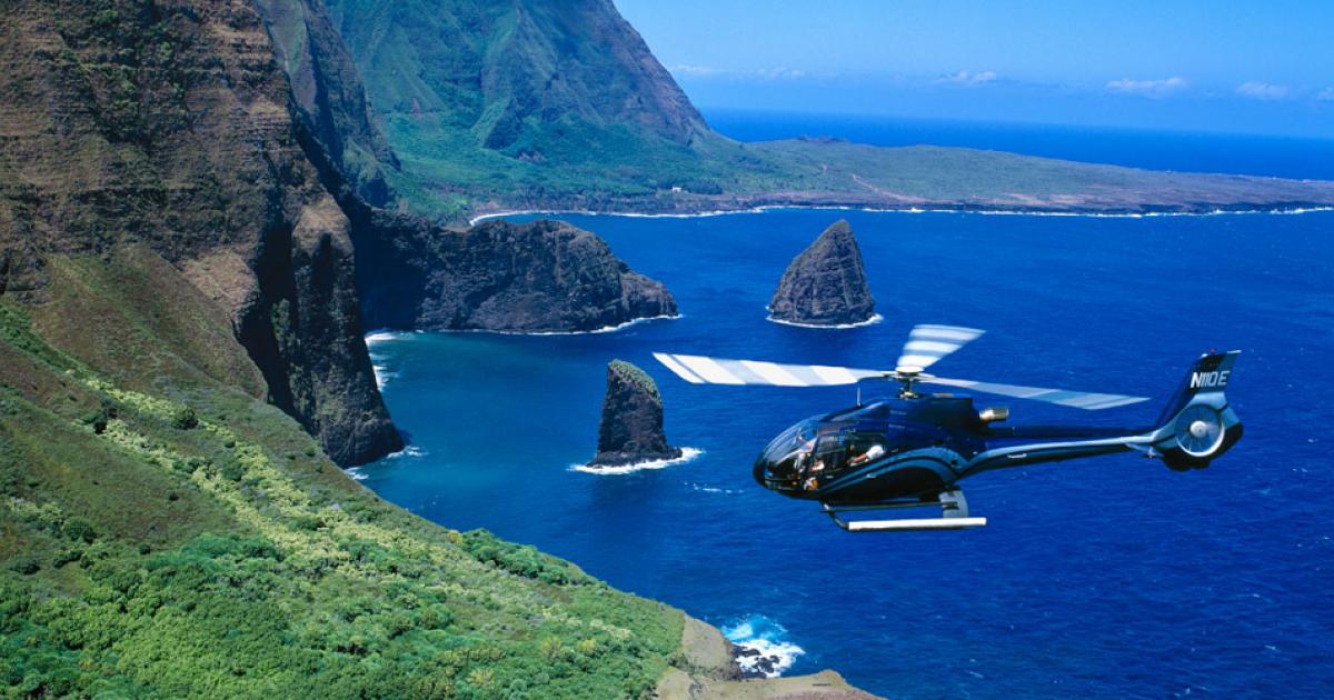 Hawaii air tour with helicopter