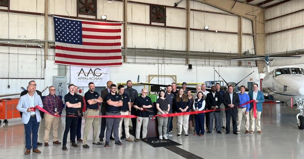 Appalachian Aero Group employees celebrate Part 145 certification