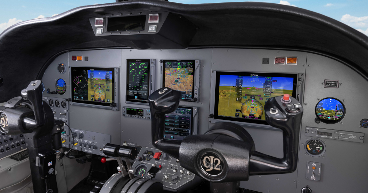 Garmin avionics for Citation CJ2 business jet