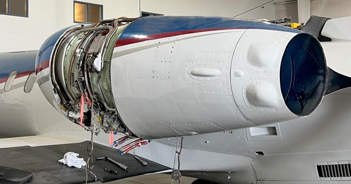 EAP Learjet 35 engine