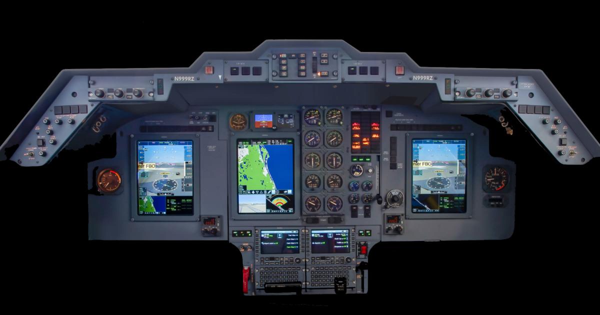 Hawker 800 with Collins autopilot