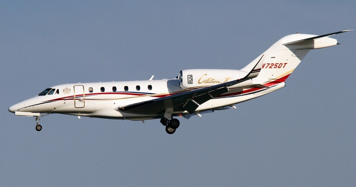 Citation X previously owned by former President Donald Trump
