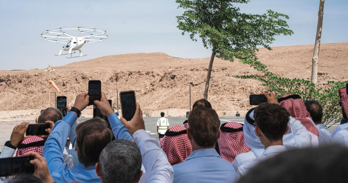 Volocopter flies in Saudi Arabia