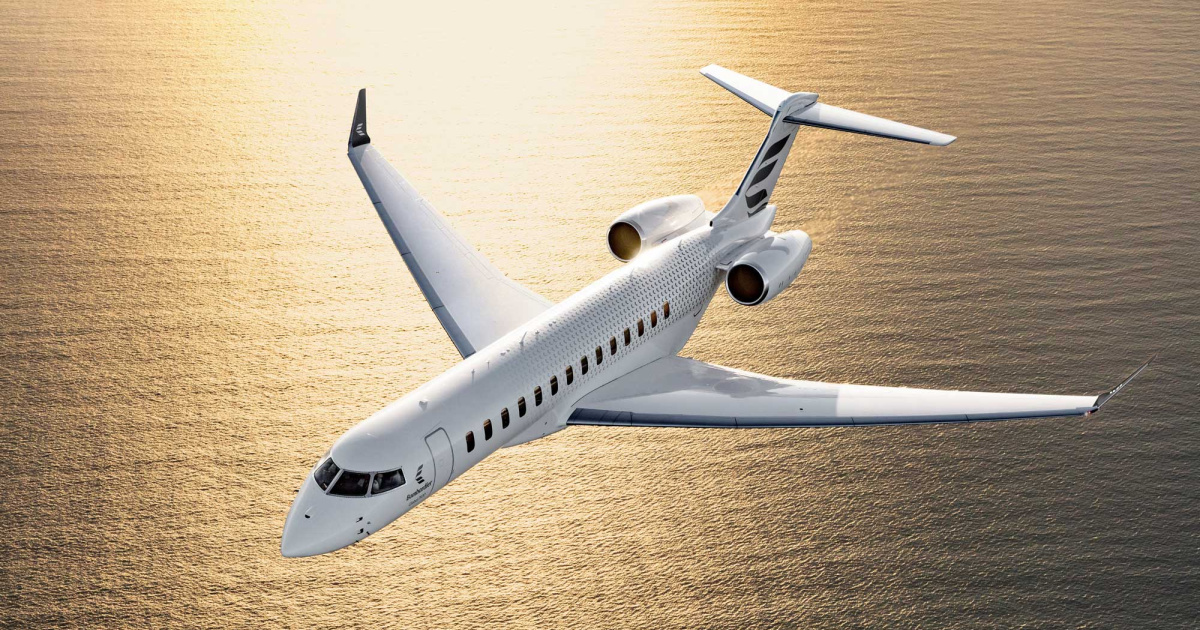 Bombardier Global 7500 with new livery