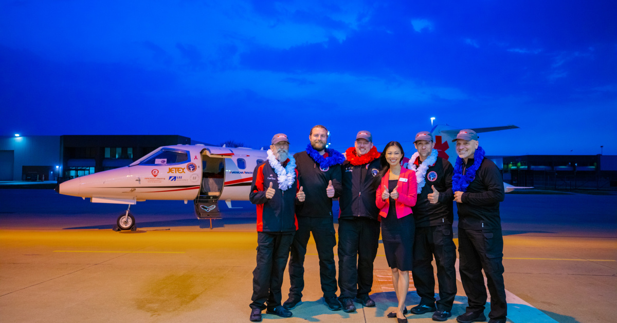 Crew of Century Mission with Wichita Mayor Lily Wu