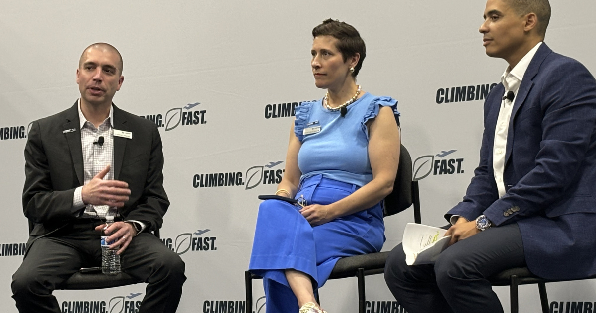 Benjamin Schwalen, NBAA general counsel and corporate secretary; Kristi Greco Johnson, NBAA senior v-p of government affairs; and David Shannon, partner with Lewis Brisbois