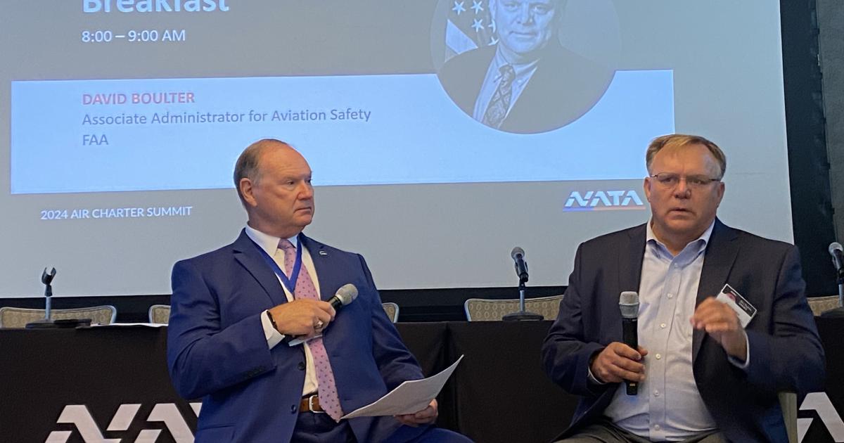 NATA COO Keith DeBerry and FAA associate administrator for aviation safety David Boulter