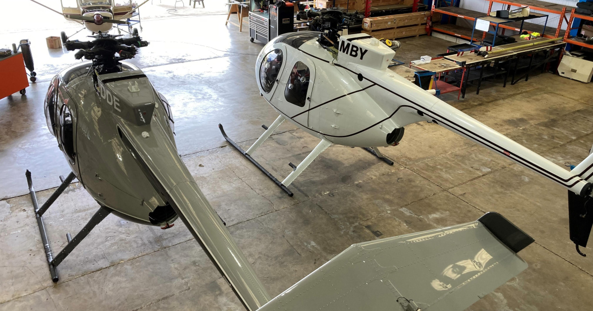 Skytech Helicopters maintenance hangar