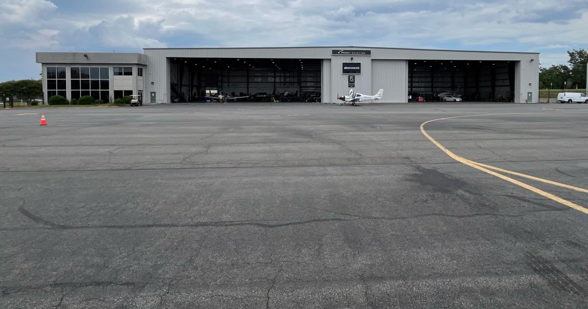 The former ProJet Aviation FBO at Virginia's Leesburg Executive Airport