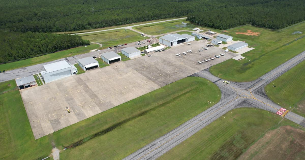 Aerial photo of Southern Sky FBO at KPQL