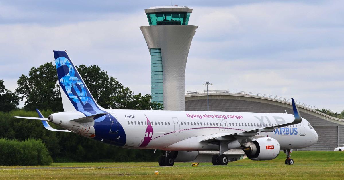 Airbus A321XLR at Farnborough
