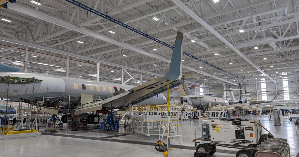 Bombardier Global production line in Toronto