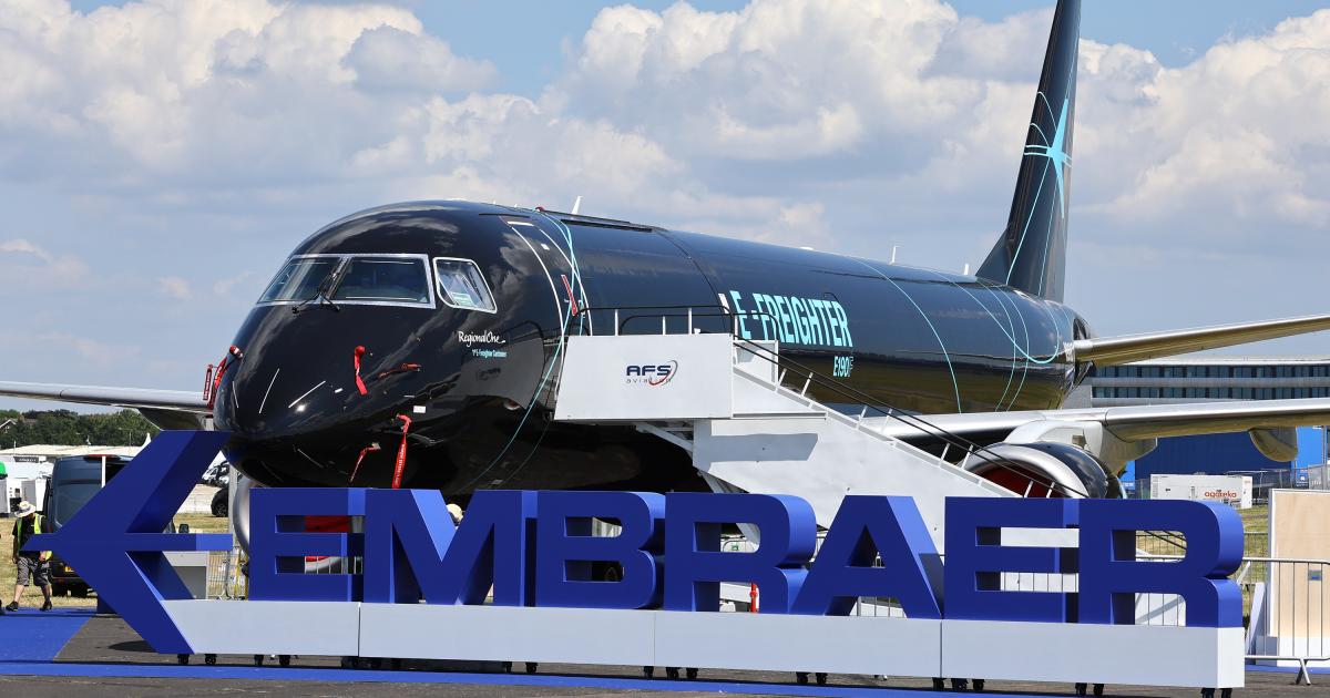 Embraer E190F freighter
