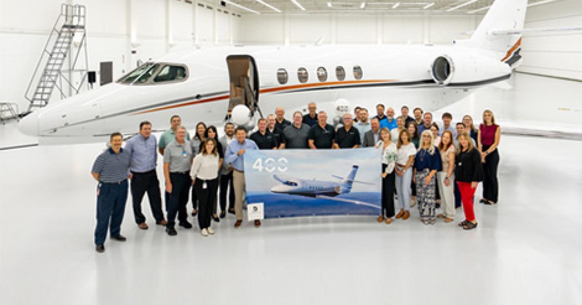 400th delivery of a Cessna Citation Latitude