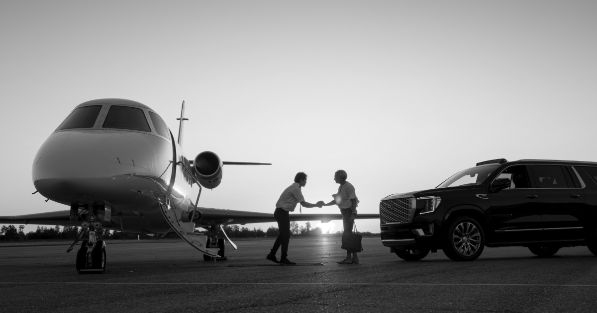 aircraft welcomed on ramp