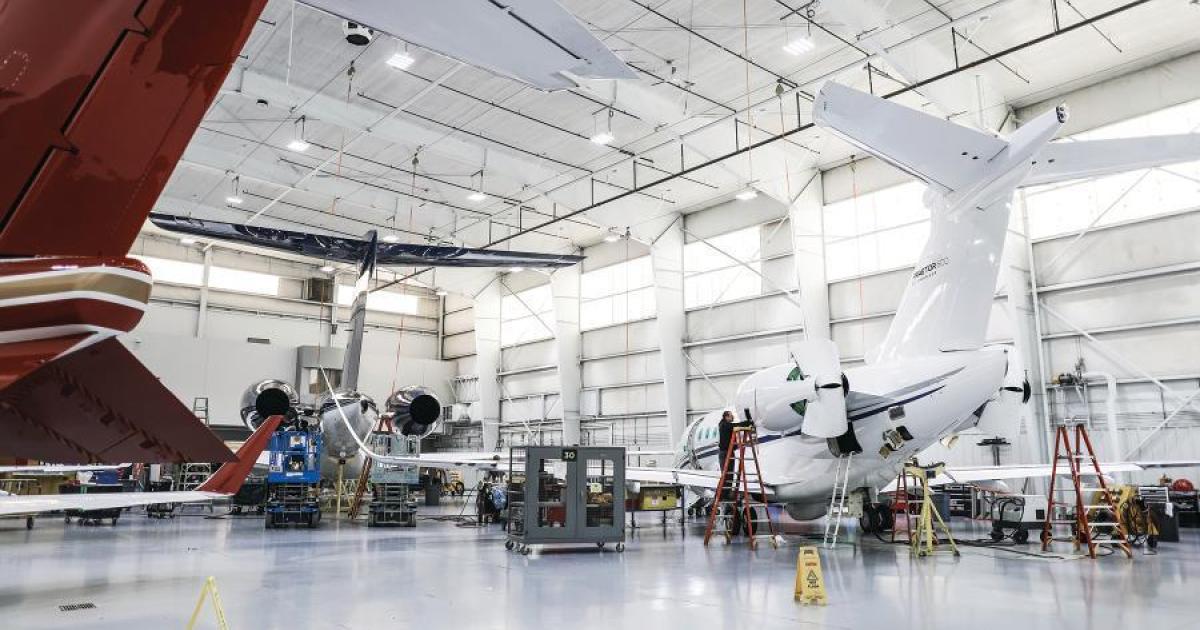 Duncan Aviation aircraft maintenance hangar