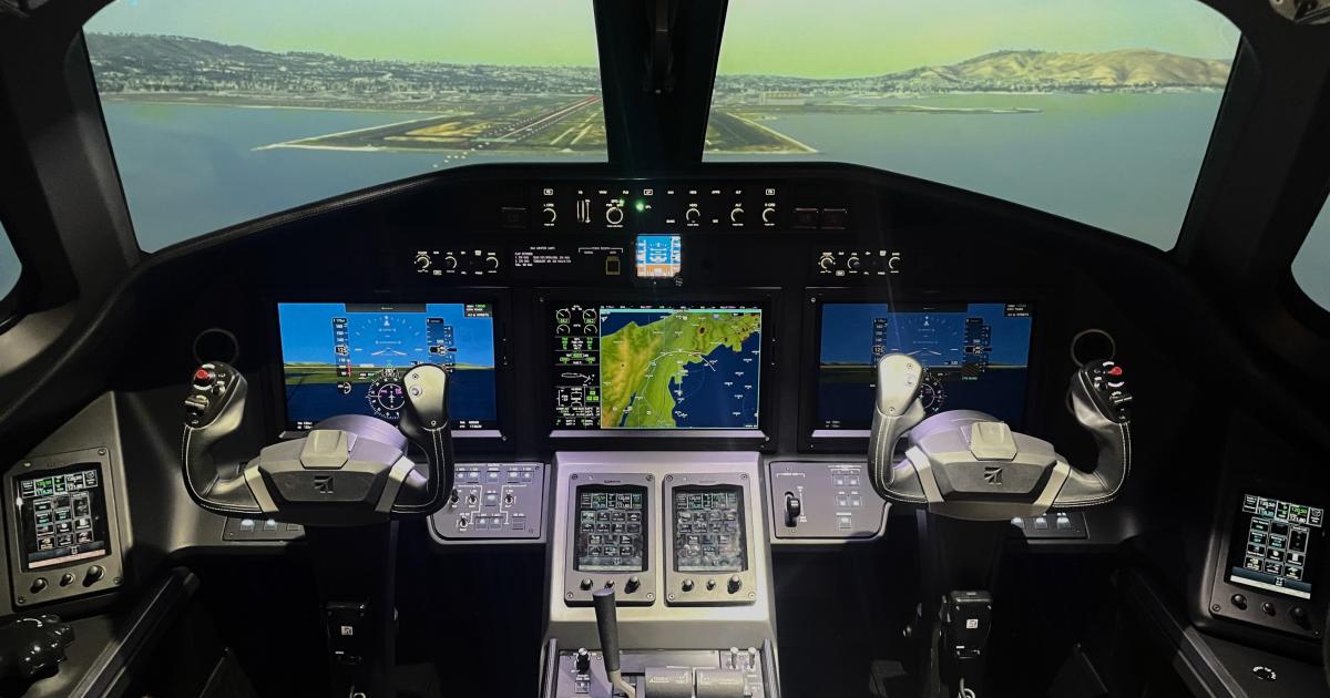 TRU Simulation Longitude business jet flight simulator