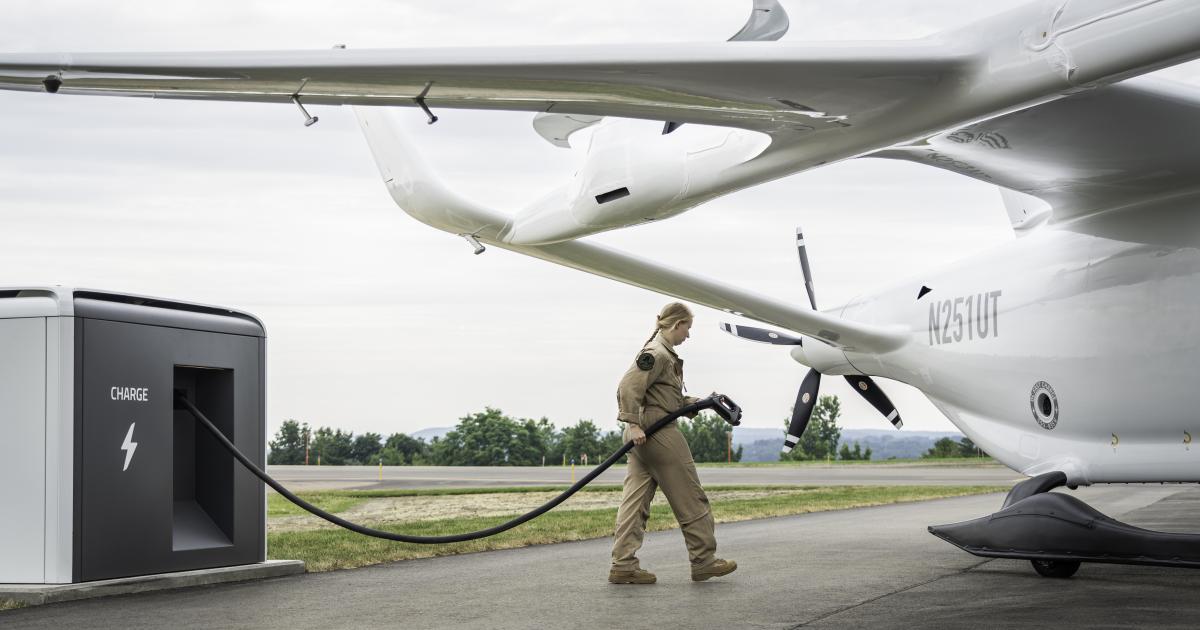 Beta Technologies charging station for electric aircraft