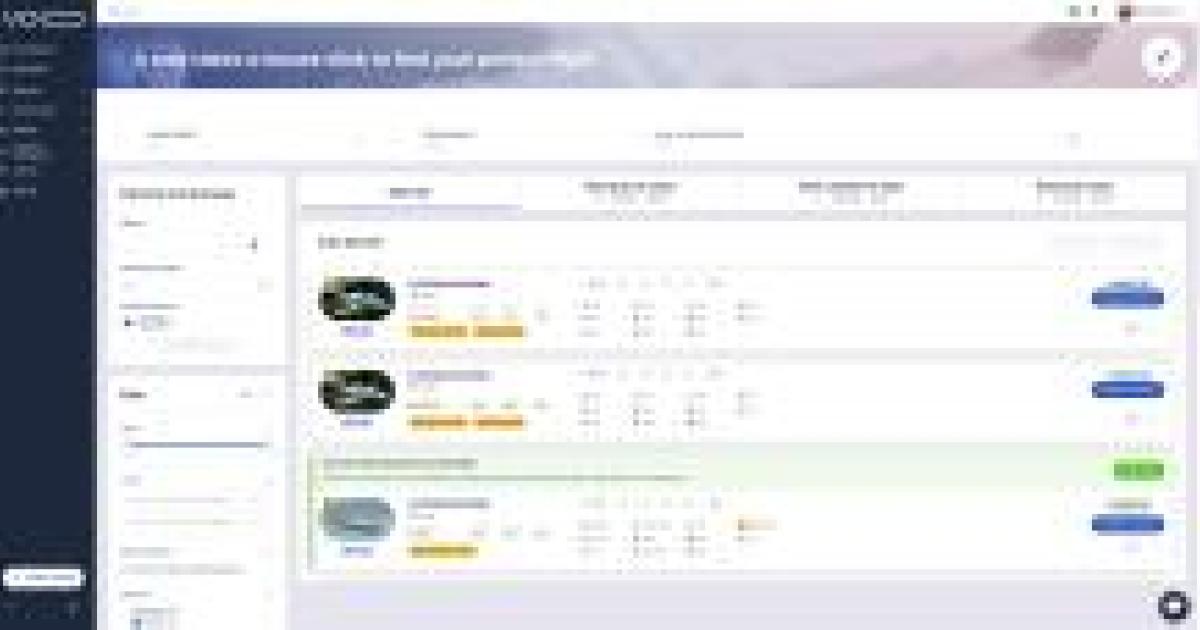 VOO's charter flight booking platform